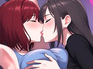 AI Generated Cartoon content, Uncensored video of 18 Year old Anime Girl,  Lesbian Indian Kissing Orgasm of Mature Women