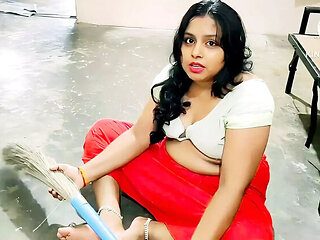 Desi Maid Fucked Hard by Horny Owner Home Alone - Big Ass Indian Aunty Doggy Style & Cumshot