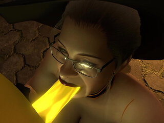 Mature Witch Sucking A Big Dick Pumpkin Spice On Halloween