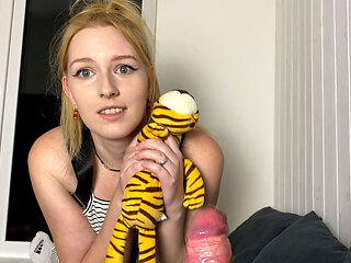 Schoolgirl Gives Blowjob and Fucks Stepdad Because of Bad Grade