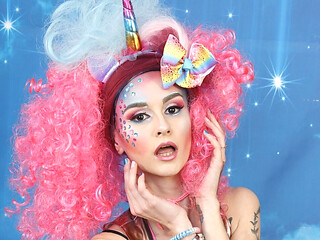 368 Adele Unicorn Colorful Latex Clothes