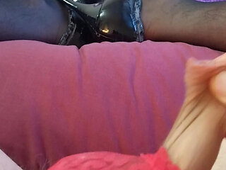 Butt-plugged Tiny-cliity Precums & Sissygasm