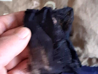 Injected into my wife's worn sperm panties.
