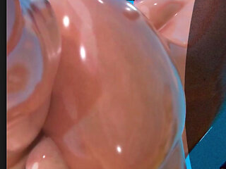 Fat Ass Fortnite Slut Getting Her Tight Oiled up Pussy Fucked