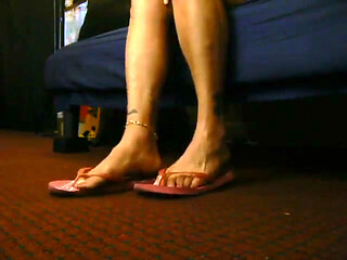 Night View Flipflops Dirty Feet