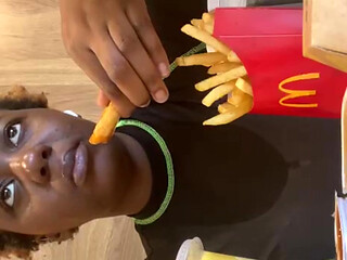 Public McDonald's Mukbang