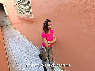 The student agrees to have her clothes ripped off and be fucked. POV