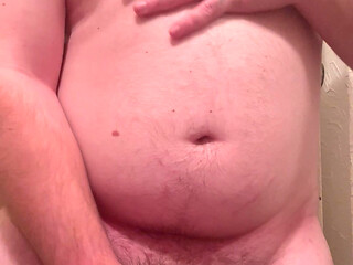 Chubby boy jerk off