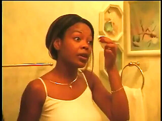 Two African Lesbians Eat Cunts in Swimming Pool Then Go Back Inside