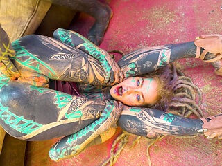 Sexy Alt Dreadhead Girl Rides a Big Cock with Her Ass