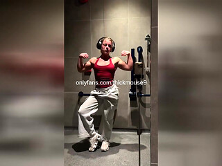 18yo TikTok Live Gym Accident: Tight Virgin Pussy Ripped & Creamed