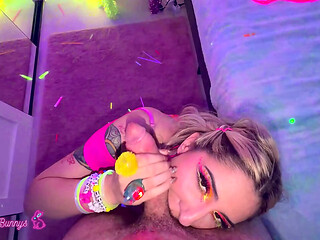 Bass Drop Cumshot Lands Inside Dahlia Noire From Brian Omally'_s Cock!