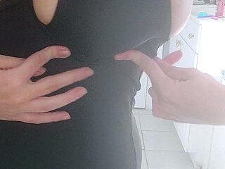 Big boobs milf masturbates with her dildo