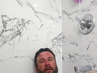 Shaving in the tub