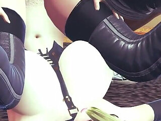 Missionary Floor Fuck with Sakura Sakaharu - Big Tits in Black Stockings & Reverse Piledriver!