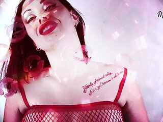 My red kisses on you