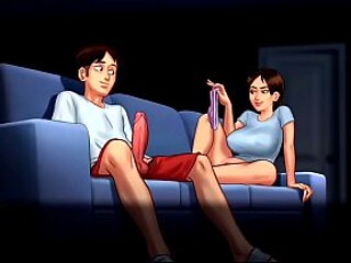 Curvy 3D girl meets her stepmom in a dating game