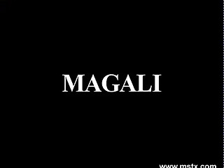 Muscled dude gets boxed by sultry Magalie