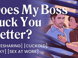 ASMR Audio Porn: Wife Fucks Husband's Boss at Work - Cuckold Hotwife Fantasy - Erotic Audio Story
