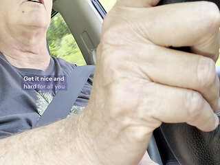 Daddy Jerks in While Driving