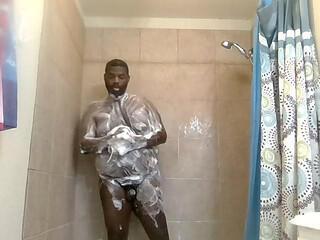 Lathered up mid-day shower