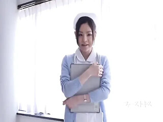 Erina, the beautiful nurse, reveals her horny side behind her gentle smile.
