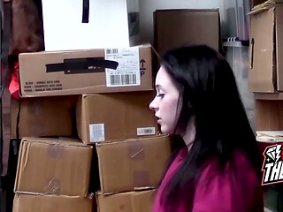 Caught Shoplifting, She Strips And Offers A Ride For Her Freedom