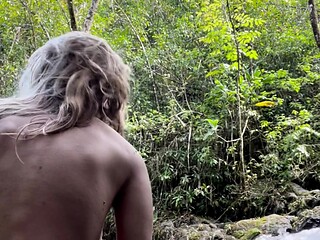 Amateur travesty outdoor solo