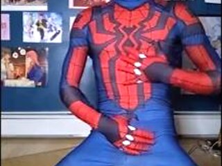 Spidey playing with himself