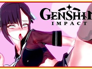 Car Toon In Genshin Impact - Mona In School Uniform