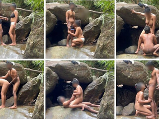 Big Natural Tits Milf Gets Risky Outdoor Quickie With Boyfriend At Waterfall
