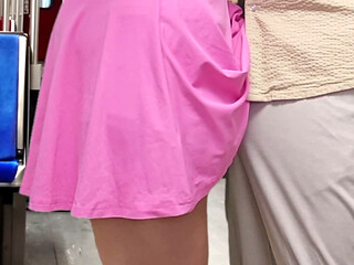 She Allowed This Stranger Guy To Ejaculate On Her Dress On Subway