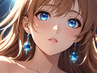 Ethereal Ascent: a Beautiful Young Woman Wrapped in Celestial Light