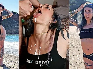 Influencer Fake Photoshoot Ends with Lots of Squirt and a Huge Load of Cum En...