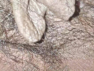 The Village Woman Is Showing Her Large Pussy