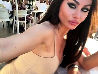 Amateur Outdoor Brunette Masturbates