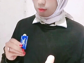 Sissy Hijab with Chastity Cage and Streching My Asshole