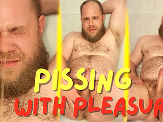 From the Cri33Y archive: Gay fat bear pees uncontrollably on his fur and into his mouth with a mega stiff cock.