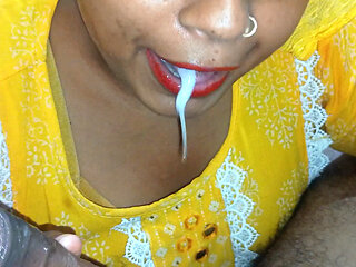 Indian bhabhi Cumshot in Mouth Hot Compilation