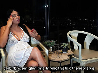 Horny Latina Melani Rincon Gives Her Pussy To The Gardener In Doggy Style Threesome