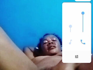 Horny Step-mom Masturbating via Video Call Part-1