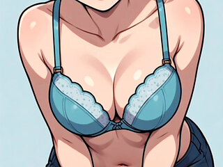 Hentai Anime Girls Blowjob Cumshot Slideshow - From Tease to Facial Cum