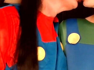 Lesbian Kissing Halloween Cosplay