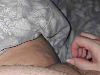 Time machine send step mom handjob step son dick in bed