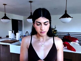 Amateur striptease and Solo masturbation