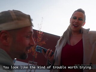 Curvy cougar Kathy Deep shows off her big natural boobs and juicy ass