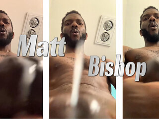 Matt Bishop Jerks off and Cums on Your Face Outside of the Shower!! 3 Times!!