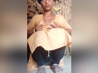 Desi Bhabhi Put Bamboo In Chute, Remove Water From Chute