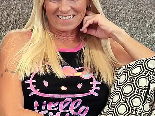 Busty Blonde Cougar Dani Dare Interracial Interview