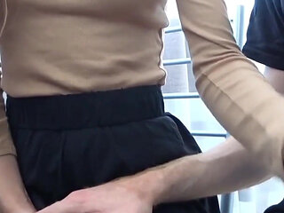 Hot Classmate Jerks off and Sucks Under the School Desk!